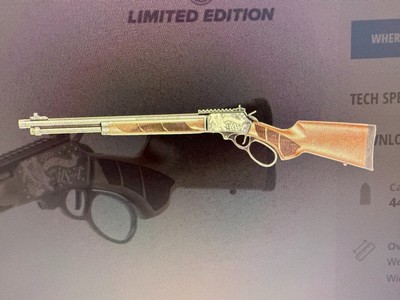 SMITH & WESSON MODEL 1854 - AMERICA USA 250 44MAG LIMITED EDITION ENGRAVED - Image 1 of 5