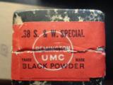Rem/UMC 38S&W Special full box "blackpowder" - Excellent box - 2 of 5