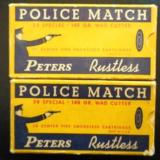 Peters Police Match 38Special 148 gr. wad cutter, 2 boxes, 88 rounds - 4 of 4