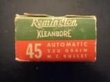 Remington/Dupont Kleanbore 45 Automatic - full box 230 grain - 50 count - 3 of 4