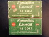 Remington Kleanbore 45 Colt - 2 boxes - 50 + 46 = total 96 rounds - 3 of 3
