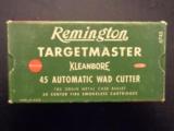 Remington Target Master Kleanbore 45 Auto Wad Cutter - full box - 1 of 4