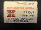 Winchester/Western box of 45 Colt 255 grain 44 count - 3 of 5