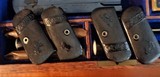 Cased set of Colt Model 1903 .32ACP (Blue & Nickel) Pistols - pre-ban ivory grips and so much more! - 10 of 11