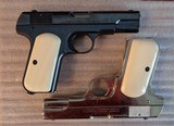 Cased set of Colt Model 1903 .32ACP (Blue & Nickel) Pistols - pre-ban ivory grips and so much more! - 7 of 11