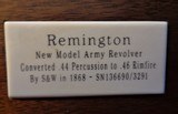 Remington New Model Army - converted to .46 Rimfire by S&W in 1868 - 9 of 10