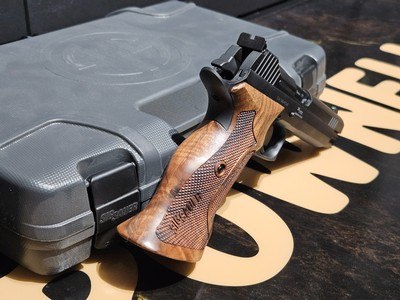 P210 Target 9mm Luger 5" BBL (2)8RD Mags SAO Walnut - Image 2 of 7