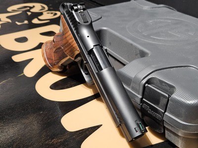P210 Target 9mm Luger 5" BBL (2)8RD Mags SAO Walnut - Image 3 of 7