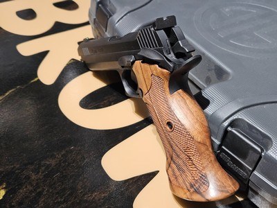 P210 Target 9mm Luger 5" BBL (2)8RD Mags SAO Walnut - Image 6 of 7