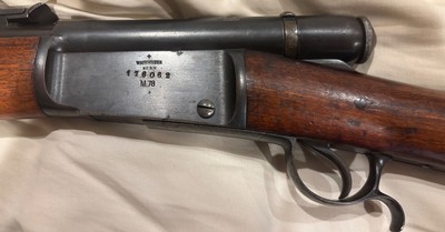 Swiss Vetterli M78 10.4x38R centerfire conversion + Sporter Stock/magazine - Image 3 of 6