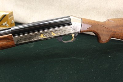 Benelli Legacy Limited Ed 20Ga/26" Engraved Gold Inlayed Mint w/ Box - Image 3 of 6