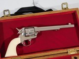 Colt SAA, 1st. Gen.
38/40, 7,1/2 nickel with Ivory grips. - 2 of 11