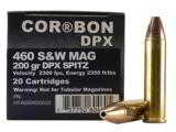 Cor-Bon Hunter Ammunition 460 S&W Magnum 200 Grain DPX Hollow Point Lead-Free Box of 20 - 1 of 1