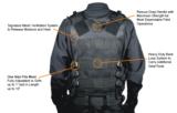 UTG 547 Law Enforcement Tactical Vest, Left Handed, Black - 3 of 4