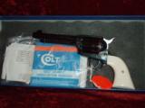 Colt Cowboy Collector Set (Model CB1850Z) .45 Colt, Blue/Color Case Finish LNIB w/Bowie Knife, Coin, & Display Case - 1 of 25