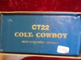 Colt Cowboy Collector Set (Model CB1850Z) .45 Colt, Blue/Color Case Finish LNIB w/Bowie Knife, Coin, & Display Case - 16 of 25