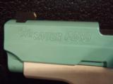 Sig Sauer P238 Pearl w/Robin Egg Blue .380 ACP pistol NEW in box #238-380-TSW - 4 of 5