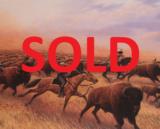 **SOLD** "The Chase" from Dances with Wolves by Tom Phillips Limited Edition Print**SOLD** - 1 of 1