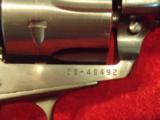 Ruger New Model Blackhawk, 6-shot revolver, .357 mag, 4.62" bbl, 3 sets of grips!!
NICE!! - 9 of 16