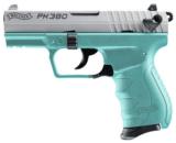 WALTHER PK380 .380ACP 3-DOT AS 3.6" 8-RD MAG ANGEL BLUE NEW IN BOX - 1 of 1