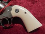 Ruger Bisley New Model Blackhawk Flattop .357 mag/9 mm Luger 6-shot revolver Stainless Steel #KNVB-35X - 3 of 8
