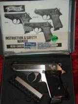 Interarms Walther PPK .380 acp Stainless (2) mags in box!! - 1 of 8