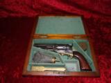 Colt .31 Vintage Officer Pocket Revolver Pistol Burl Wood Case - 1 of 19