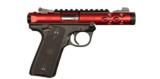 Ruger Mark IV 22/45 Lite Red Tactical .22LR Checkered Grips Semi Auto 10rd Threaded Barrel - 1 of 1