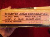 Charter Arms Model 44442 Target Bulldog 5-shot .44 special 4" barrel Blued w/box--SOLD!! - 4 of 16