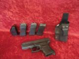 Glock Model 30 semi-auto pistol, .45 acp, (3) 10-round mags, holster, and speed loader. - 1 of 13