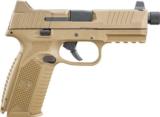 FN 509 Tactical 9 mm Luger pistol FDE/FDE NS 1-17 rd mag & 2-24 rd mags NEW #66100353 - 1 of 4