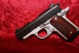 Kimber Micro 9 Two-Tone 9 mm pistol Rosewood Grips, 3 Factory Mags & Soft Case - 9 of 11
