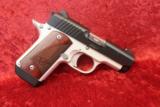 Kimber Micro 9 Two-Tone 9 mm pistol Rosewood Grips, 3 Factory Mags & Soft Case - 3 of 11