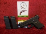 Glock Model 36 semi-auto pistol .45 auto Like NEW, comes with (2) 6-round mags - 1 of 9