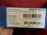 Honor Defense Honor Guard Model HG9SC semi-auto pistol 9 mm, 2 mags NEW in box!! - 2 of 6