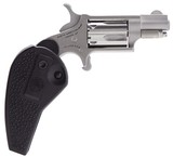 NAA HGBLR 22 LR w/Holster Grip Single 1.125" 5 Rd Black Synthetic Holster Grip Stainless Steel Pistol New - 3 of 3