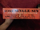 Ruger Single Six (Old Model) 3-screw .22 lr/.22 mag 5.5" barrel wood grips w/box - 3 of 20