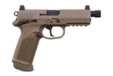 NEW IN BOX FNM FNX-45 TACT 45AP 15RD FDE PISTOL, 5.3" BBL - 1 of 1