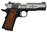 New Browning Black Label Medallino Logo 1911-380 Semi-Automatic Pistol, .380ACP - 1 of 1