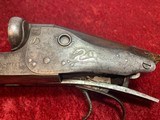 1858 W&C Scott & Sons of London SXS 12 Ga. Receiver and barrels (parts gun) - 9 of 24