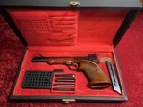 Belgium Browning Medalist .22 lr semi-auto target pistol with weights & Browning Display Case - 1 of 22