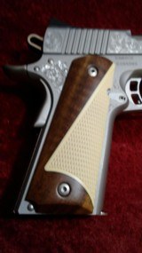 Kimber 1911 Classic Engraved Edition Stainless .45 acp pistol w/Two-Tone Wood Grips NEW in Box - 9 of 11
