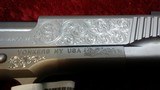Kimber 1911 Classic Engraved Edition Stainless .45 acp pistol w/Two-Tone Wood Grips NEW in Box - 2 of 11