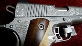Kimber 1911 Classic Engraved Edition Stainless .45 acp pistol w/Two-Tone Wood Grips NEW in Box - 8 of 11