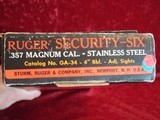 Ruger Security Six .357 mag revolver, 4" bbl Stainless 200th Year of American Liberty - 3 of 19