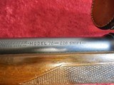 Winchester Model 70 bolt action rifle .220 swift w/Scope & Ammo - 5 of 14