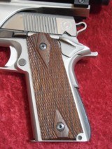 Caspian Custom 1911 .45 pistol, Stainless Steel, Wood Grips, 4-DOT Red Dot with mount - 4 of 14