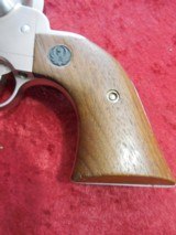 Ruger New Model Blackhawk 6-shot .357 mag/.38 spl Stainless/Wood grips 4 5/8" bbl - 6 of 11