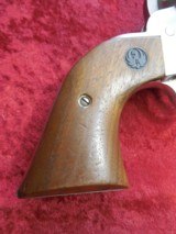Ruger New Model Blackhawk 6-shot .357 mag/.38 spl Stainless/Wood grips 4 5/8" bbl - 5 of 11