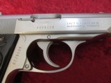 Walther Interarms PPK .380 acp/9mm kurz short SS/Blk grips (3) 6-rd mags Excellent Condition - 3 of 11